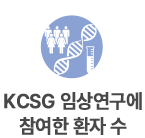 KCSG 임상연구에서 참여한 환자 수 51,000+